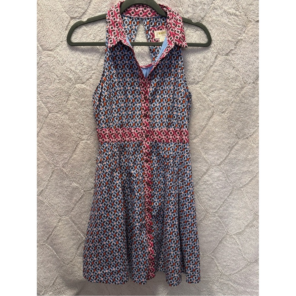 Anthropologie Maeve Dress fit and flare 100% Cotton boho preppy cottagecore